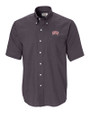 UNLV Rebels Cutter & Buck Epic Easy Care Nailshead Mens Big and Tall Short Sleeve Dress Shirt Black Mannequin