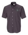 Dartmouth Big Green Cutter & Buck Epic Easy Care Nailshead Mens Big and Tall Short Sleeve Dress Shirt Black Mannequin