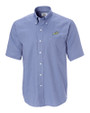 Florida Gulf Coast Eagles Cutter & Buck Epic Easy Care Nailshead Mens Big and Tall Short Sleeve Dress Shirt French Blue Mannequin