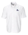 Creighton Bluejays Cutter & Buck Epic Easy Care Nailshead Mens Short Sleeve Dress Shirt White Mannequin