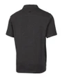 Creighton Bluejays Cutter & Buck Advantage Tri-Blend Jersey Mens Pocket Polo Black Heather Mannequin Back