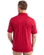 Virginia Military Institute Keydets Cutter & Buck Advantage Tri-Blend Space Dye Mens Polo Dark Cardinal Red Back