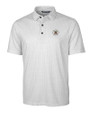 Virginia Military Institute Keydets Cutter & Buck Pike Double Dot Print Stretch Mens Big and Tall Polo Charcoal Mannequin