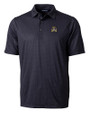 East Carolina Pirates Cutter & Buck Pike Double Dot Print Stretch Mens Big and Tall Polo Black Mannequin