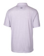 East Carolina Pirates Cutter & Buck Pike Double Dot Print Stretch Mens Big and Tall Polo College Purple Mannequin Back
