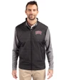 UNLV Rebels Cutter & Buck Stealth Hybrid Quilted Mens Big and Tall Full Zip Windbreaker Jacket Black Front