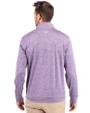 East Carolina Pirates Cutter & Buck Stealth Heathered Quarter Zip Mens Pullover College Purple Back