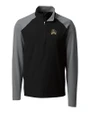 East Carolina Pirates Cutter & Buck Response Lightweight Hybrid Quarter Zip Mens Pullover Windbreaker Black Mannequin