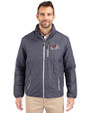 Fresno State Bulldogs Cutter & Buck Rainier PrimaLoft®  Mens Big and Tall Eco Insulated Puffer Jacket Anthracite Melange Front