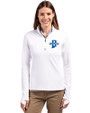 Indiana State Sycamores Cutter & Buck Traverse Stretch Eco Quarter Zip Womens Pullover White Front