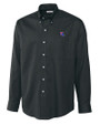 Louisiana Tech Bulldogs Cutter & Buck Epic Easy Care Nailshead Mens Big and Tall Long Sleeve Dress Shirt Black Mannequin