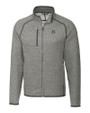 Hawaii Warriors Cutter & Buck Mainsail Sweater-Knit Mens Big and Tall Full Zip Jacket Polished Heather Mannequin