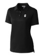 Charlotte 49ers Cutter & Buck Advantage Eco Tri-Blend Pique Womens Polo Black Mannequin