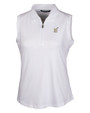 Navy Midshipmen Cutter & Buck Forge Stretch Womens Sleeveless Polo White Mannequin