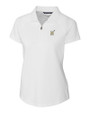 Navy Midshipmen Cutter & Buck Forge Stretch Womens Short Sleeve Polo White Mannequin