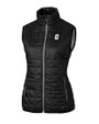 Charlotte 49ers Cutter & Buck Rainier PrimaLoft® Womens Eco Insulated Full Zip Puffer Vest Black Mannequin