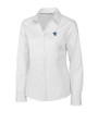 Seton Hall Pirates Cutter & Buck Epic Easy Care Fine Twill Womens Long Sleeve Dress Shirt White Mannequin