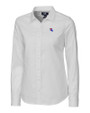 Louisiana Tech Bulldogs Cutter & Buck Stretch Oxford Womens Long Sleeve Dress Shirt White Mannequin
