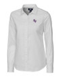 Stephen F Austin Lumberjacks Cutter & Buck Stretch Oxford Womens Long Sleeve Dress Shirt White Mannequin