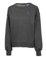 Louisiana Tech Bulldogs Cutter & Buck Saturday Cotton Blend Womens Crew Neck Sweatshirt Charcoal Heather Mannequin