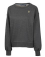 Navy Midshipmen Cutter & Buck Saturday Cotton Blend Womens Crew Neck Sweatshirt Charcoal Heather Mannequin