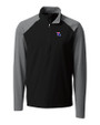 Louisiana Tech Bulldogs Cutter & Buck Response Lightweight Hybrid Quarter Zip Mens Pullover Windbreaker Black Mannequin