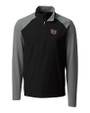 Lamar Cardinals Cutter & Buck Response Lightweight Hybrid Quarter Zip Mens Pullover Windbreaker Black Mannequin