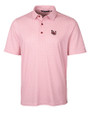 Lamar Cardinals Cutter & Buck Pike Double Dot Print Stretch Mens Polo Cardinal Red Mannequin