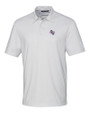 Stephen F Austin Lumberjacks Cutter & Buck Pike Double Dot Print Stretch Mens Polo White Mannequin