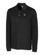 Rutgers Scarlet Knights Cutter & Buck Advantage Eco Tri-Blend Pique Mens Long Sleeve Polo BL_MANN_HG 