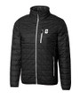 Charlotte 49ers Cutter & Buck Rainier Recycled Insulated Puffer Mens Full Zip Jacket Black Mannequin