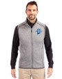 Indiana State Sycamores Cutter & Buck Mainsail Sweater-Knit Mens Full Zip Vest Polished Heather Front