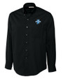 Indiana State Sycamores Cutter & Buck Epic Easy Care Fine Twill Mens Long Sleeve Dress Shirt Black Mannequin