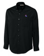 Louisiana Tech Bulldogs Cutter & Buck Epic Easy Care Fine Twill Mens Long Sleeve Dress Shirt Black Mannequin