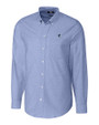 Seton Hall Pirates Cutter & Buck Stretch Oxford Mens Long Sleeve Dress Shirt French Blue Mannequin