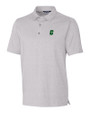 Charlotte 49ers Cutter & Buck Forge Heathered Stretch Mens Polo Polished Heather Mannequin