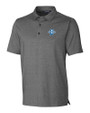 Indiana State Sycamores Cutter & Buck Forge Heathered Stretch Mens Polo Charcoal Heather Mannequin