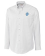 Indiana State Sycamores Cutter & Buck Epic Easy Care Nailshead Mens Long Sleeve Dress Shirt White Mannequin
