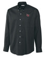 Lamar Cardinals Cutter & Buck Epic Easy Care Nailshead Mens Long Sleeve Dress Shirt Black Mannequin