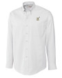 Navy Midshipmen Cutter & Buck Epic Easy Care Nailshead Mens Long Sleeve Dress Shirt White Mannequin