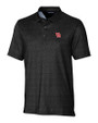 Houston Cougars Cutter & Buck Pike Micro Floral Print Stretch Mens Polo Black Mannequin