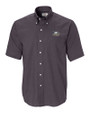 Georgia Southern Eagles Cutter & Buck Epic Easy Care Nailshead Mens Short Sleeve Dress Shirt Black Mannequin