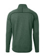 Hawaii Warriors Cutter & Buck Mainsail Sweater-Knit Mens Full Zip Jacket Hunter Heather Mannequin Back