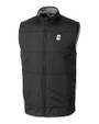 Charlotte 49ers Cutter & Buck Stealth Hybrid Quilted Mens Windbreaker Vest Black Mannequin