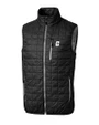 Charlotte 49ers Cutter & Buck Rainier PrimaLoft® Mens Big and Tall Eco Insulated Full Zip Puffer Vest Black Mannequin