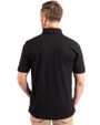 Lamar Cardinals Cutter & Buck Advantage Eco Tri-Blend Pique Mens Polo Black Back