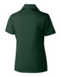Charlotte 49ers Cutter & Buck Genre Textured Solid Womens Polo Hunter Green Mannequin Back