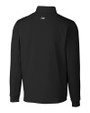 Charlotte 49ers Cutter & Buck Traverse Stretch Eco Quarter Zip Mens Big and Tall Pullover Black Mannequin Back
