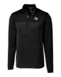 Stephen F Austin Lumberjacks Cutter & Buck Traverse Stretch Eco Stripe Quarter Zip Mens Big and Tall Pullover BL_MANN_HG 