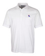 Louisiana Tech Bulldogs Cutter & Buck Advantage Tri-Blend Jersey Mens Big and Tall Pocket Polo White Mannequin